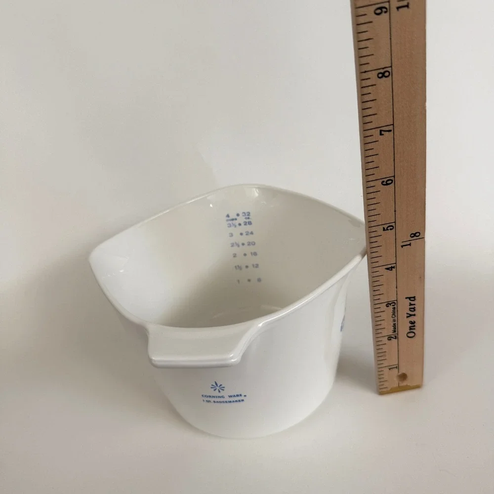 Vintage Corning Ware P-55-B Blue Cornflower 1 Qt Saucemaker Pyroceram USA